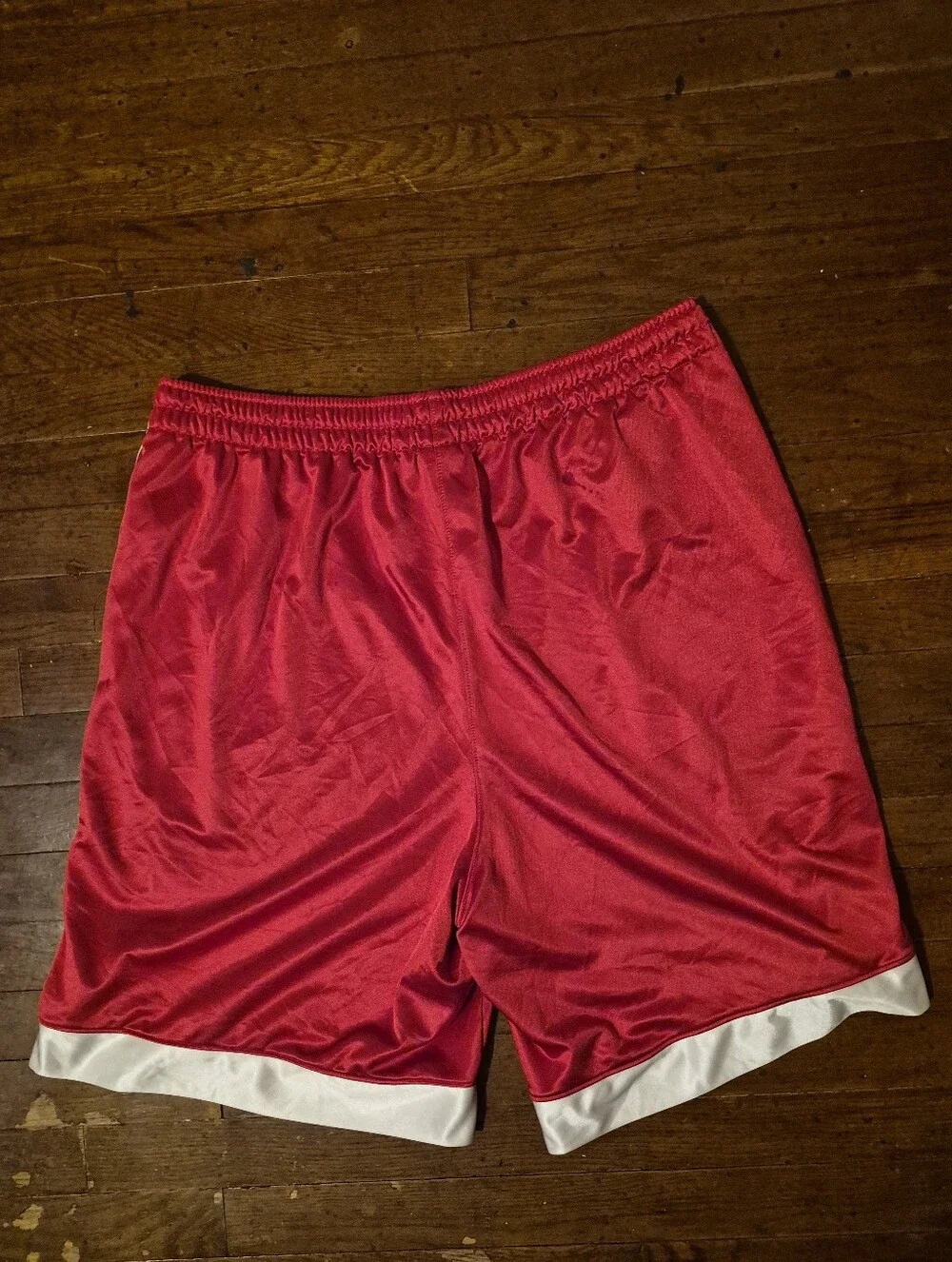 Jordan Mens Sz XL Red Basketball Shorts with White Trim